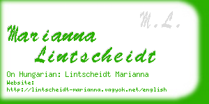 marianna lintscheidt business card